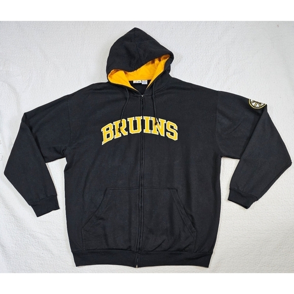 NHL Boston Bruins Majestic Zip-Up Hoodie Size 3X - Picture 1 of 6